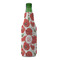 Poppies Zipper Bottle Cooler - FRONT (bottle)