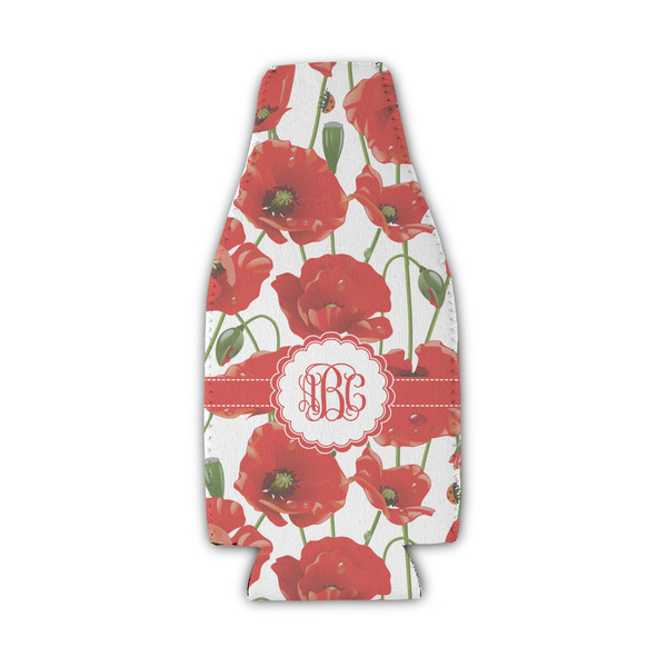 Custom Poppies Zipper Bottle Cooler (Personalized)