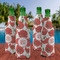 Poppies Zipper Bottle Cooler - Set of 4 - LIFESTYLE