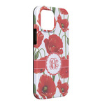 Poppies iPhone Case - Rubber Lined - iPhone 13 Pro Max (Personalized)