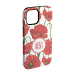 Poppies iPhone Case - Rubber Lined - iPhone 15 Pro (Personalized)