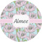 Wild Tulips 1" Multipurpose Round Labels - Single Sticker