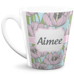 Wild Tulips 12 Oz Latte Mug (Personalized)