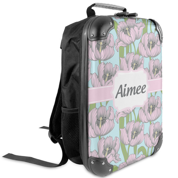 Custom Wild Tulips Kids Hard Shell Backpack (Personalized)