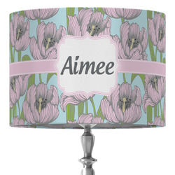 Wild Tulips 16" Drum Lamp Shade - Fabric (Personalized)