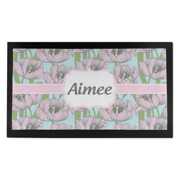 Custom Wild Tulips Bar Mat - Small (Personalized)