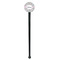 Wild Tulips Black Plastic 7" Stir Stick - Round - Single Stick