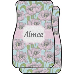 Wild Tulips Car Floor Mats (Front Seat) (Personalized)