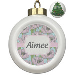 Wild Tulips Ceramic Ball Ornament - Christmas Tree (Personalized)