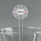 Wild Tulips Clear Plastic 7" Stir Stick - Round - Main