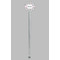 Wild Tulips Clear Plastic 7" Stir Stick - Round - Single Stick