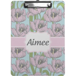 Wild Tulips Clipboard (Letter Size) (Personalized)