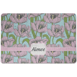 Wild Tulips Dog Food Mat w/ Name or Text