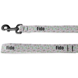 Wild Tulips Deluxe Dog Leash - 4 ft (Personalized)