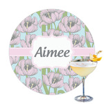 Wild Tulips Printed Drink Topper - 3.25" (Personalized)