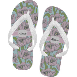 Wild Tulips Flip Flops (Personalized)