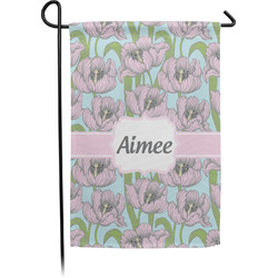 Wild Tulips Small Garden Flag - Single Sided w/ Name or Text