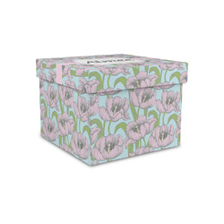 Wild Tulips Gift Box with Lid - Canvas Wrapped - Small (Personalized)