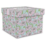 Wild Tulips Gift Box with Lid - Canvas Wrapped - X-Large (Personalized)