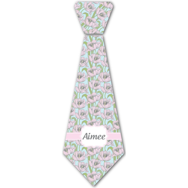 Custom Wild Tulips Iron On Tie - 4 Sizes w/ Name or Text