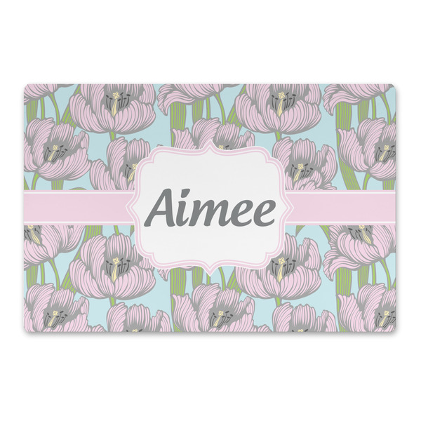 Custom Wild Tulips Large Rectangle Car Magnet (Personalized)