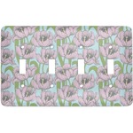 Wild Tulips Light Switch Cover (4 Toggle Plate)