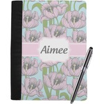 Wild Tulips Notebook Padfolio - Large w/ Name or Text