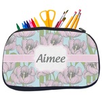 Wild Tulips Neoprene Pencil Case - Medium w/ Name or Text