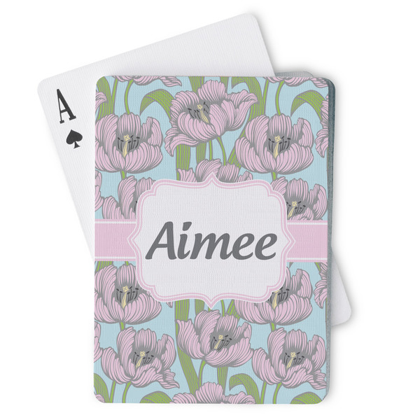 Custom Wild Tulips Playing Cards (Personalized)