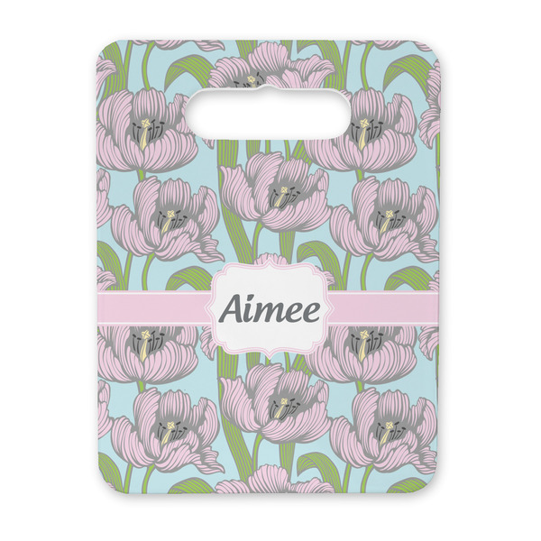 Custom Wild Tulips Rectangular Trivet with Handle (Personalized)