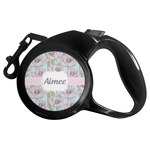 Wild Tulips Retractable Dog Leash (Personalized)