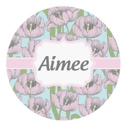 Wild Tulips Round Decal - Small (Personalized)