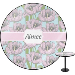 Wild Tulips Round Table - 30" (Personalized)