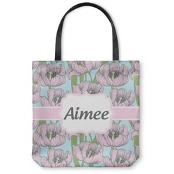 Wild Tulips Canvas Tote Bag - Small - 13"x13" (Personalized)