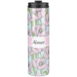 Wild Tulips Stainless Steel Skinny Tumbler - 20 oz (Personalized)