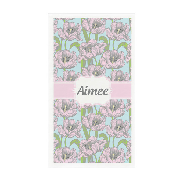 Custom Wild Tulips Guest Paper Towels - Full Color - Standard (Personalized)