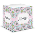 Wild Tulips Sticky Note Cube (Personalized)