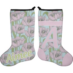 Wild Tulips Holiday Stocking - Double-Sided - Neoprene (Personalized)