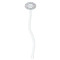 Wild Tulips White Plastic 7" Stir Stick - Oval - Single Stick