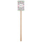 Wild Tulips Wooden 6.25" Stir Stick - Rectangular - Single Stick