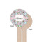 Wild Tulips Wooden 6" Stir Stick - Round - Single Sided - Front & Back