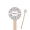 Wild Tulips Wooden 7.5" Stir Stick - Round - Closeup