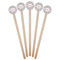 Wild Tulips Wooden 7.5" Stir Stick - Round - Fan View