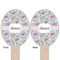 Wild Tulips Wooden Food Pick - Oval - Double Sided - Front & Back