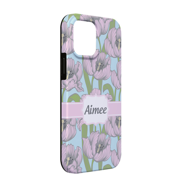 Custom Wild Tulips iPhone Case - Rubber Lined - iPhone 13 (Personalized)