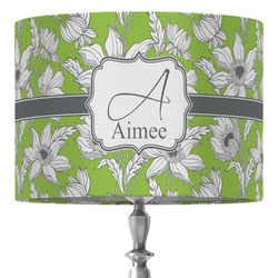 Wild Daisies 16" Drum Lamp Shade - Fabric (Personalized)