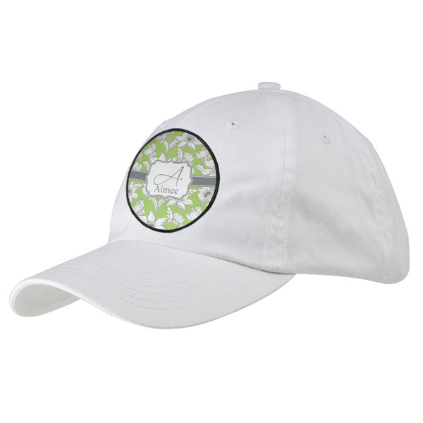 Custom Wild Daisies Baseball Cap - White (Personalized)