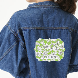 Wild Daisies Twill Iron On Patch - Custom Shape - 2XL - Set of 4 (Personalized)