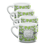 Wild Daisies Double Shot Espresso Cups - Set of 4 (Personalized)