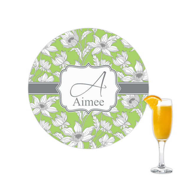 Custom Wild Daisies Printed Drink Topper - 2.15" (Personalized)